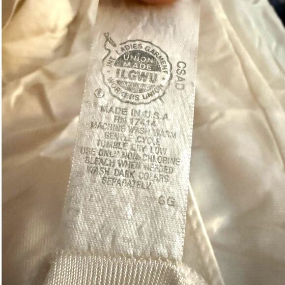 Vintage 1960's Miss Elaine White Nylon & Lace Lingerie Gown Dress - Picture 11 of 11